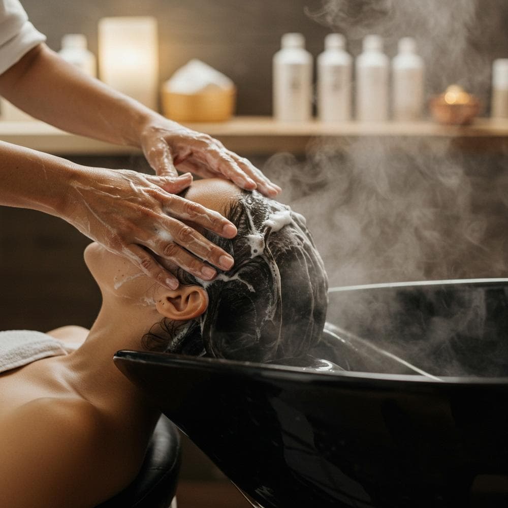 Luxury hair spa treatment at Vibe Salon Chennai